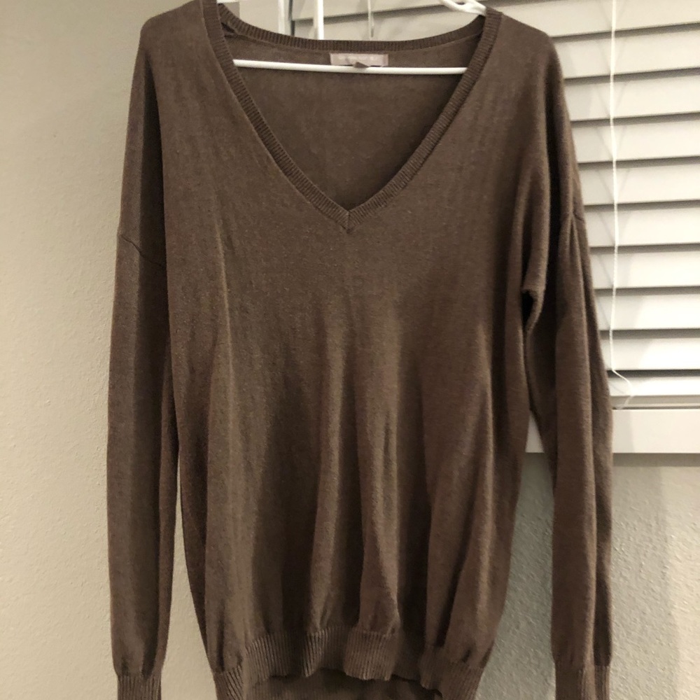 Banana Republic brown and black sweater